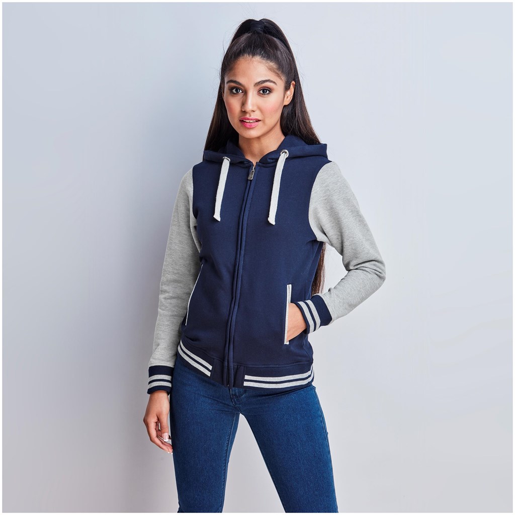 Ladies Princeton Hooded Sweater - Navy